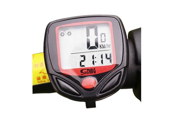Wireless LCD Bike Computer Speedo Odometer Waterproof Speedomete